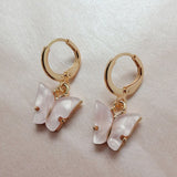 Korean Retro Acrylic Butterfly Earrings Fashion Cute Animal Brincos  Statement stud Earrings Jewelry Gift daiiibabyyy