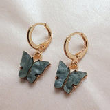 Korean Retro Acrylic Butterfly Earrings Fashion Cute Animal Brincos  Statement stud Earrings Jewelry Gift daiiibabyyy