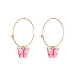 Korean Retro Acrylic Butterfly Earrings Fashion Cute Animal Brincos  Statement stud Earrings Jewelry Gift daiiibabyyy