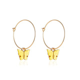 Korean Retro Acrylic Butterfly Earrings Fashion Cute Animal Brincos  Statement stud Earrings Jewelry Gift daiiibabyyy