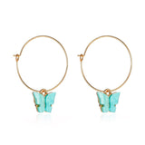 Korean Retro Acrylic Butterfly Earrings Fashion Cute Animal Brincos  Statement stud Earrings Jewelry Gift daiiibabyyy