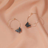 Korean Retro Acrylic Butterfly Earrings Fashion Cute Animal Brincos  Statement stud Earrings Jewelry Gift daiiibabyyy
