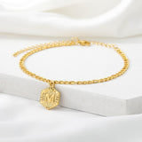 Initial A-Z Letter Anklet Braceles Boho Summer Beach Barefoot Foot Stainless Steel Gold Leg Chain Charm Jewelry Friendship Gifts daiiibabyyy