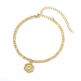 Initial A-Z Letter Anklet Braceles Boho Summer Beach Barefoot Foot Stainless Steel Gold Leg Chain Charm Jewelry Friendship Gifts daiiibabyyy