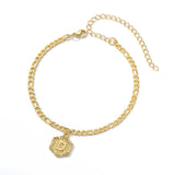 Initial A-Z Letter Anklet Braceles Boho Summer Beach Barefoot Foot Stainless Steel Gold Leg Chain Charm Jewelry Friendship Gifts daiiibabyyy