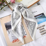 AWAYTR Square Silk scarf 60*60cm Headband hairbands Hair Hoop Accessories For Women Girl Lady Head Neck Satin Scarf Handkerchief daiiibabyyy
