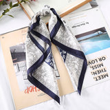 AWAYTR Square Silk scarf 60*60cm Headband hairbands Hair Hoop Accessories For Women Girl Lady Head Neck Satin Scarf Handkerchief daiiibabyyy
