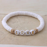 NeeFu WoFu DIY Digital Letter bracelets Boho Name Women Number Handmade Bracelets Custom Disc Beads Digital Pulseras African daiiibabyyy