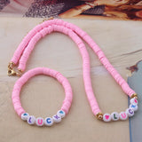 NeeFu WoFu DIY Digital Letter bracelets Boho Name Women Number Handmade Bracelets Custom Disc Beads Digital Pulseras African daiiibabyyy