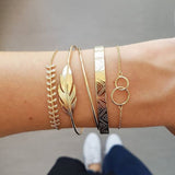 4PCS/Set Boho Geometric Tassel Chain Bracelet For Women MultiLayer Bangles Charm Party Wedding  Beach Jewelry Accessories Gifts daiiibabyyy