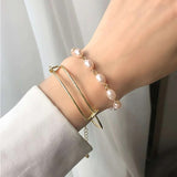 4PCS/Set Boho Geometric Tassel Chain Bracelet For Women MultiLayer Bangles Charm Party Wedding  Beach Jewelry Accessories Gifts daiiibabyyy