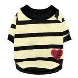 Dog Clothes Soft T-shirt Thin Vest Striped Round Neck T-shirt For Small And Medium Dogs Pet Puppy Vest T-shirt Dog Cloth daiiibabyyy