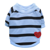 Dog Clothes Soft T-shirt Thin Vest Striped Round Neck T-shirt For Small And Medium Dogs Pet Puppy Vest T-shirt Dog Cloth daiiibabyyy