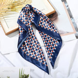 AWAYTR Square Silk scarf 60*60cm Headband hairbands Hair Hoop Accessories For Women Girl Lady Head Neck Satin Scarf Handkerchief daiiibabyyy