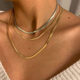 Boho Multilayer Stainless Steel Snake Chain Portrait Engraved Coin Butterfly Pendant Thick Clavicle Necklaces Set Girl Jewelry daiiibabyyy