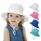 Summer Baby Sun Hat Boys Cap Children Unisex Beach Hats Cartoon Infant Caps UV Protection