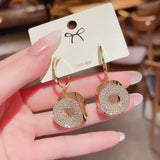Luxury Brand Gold Color Star Earrings for Women 2021 New Fashion Crystal Pearl Geometric Dangle Earrings Female Wedding Jewelry daiiibabyyy