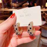 Luxury Brand Gold Color Star Earrings for Women 2021 New Fashion Crystal Pearl Geometric Dangle Earrings Female Wedding Jewelry daiiibabyyy