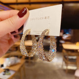New style show face small high-end atmosphere decoration fashion women temperament personality exaggerated ear ring women daiiibabyyy