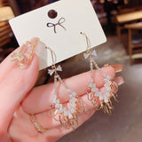 New style show face small high-end atmosphere decoration fashion women temperament personality exaggerated ear ring women daiiibabyyy