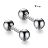 2pcs Tragus Helix Bar 4mm Ball Stainless Steel Barbell Daith Oreja Ring Stud Earing Cartilage Ear Piercing Body Jewelry daiiibabyyy