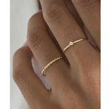 Chic Twisted Rope Slim Ring for Women, Stainless Steel Metal Wedding Ring Finger Band, Elegant Simple Vintage Party Jewelry daiiibabyyy