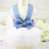Summer Dress for Dog Pets Dog Clothes Chihuahua Wedding Dress Skirt Puppy Clothing Spring Dress for Dogs Jean Pet Clothes XS-2XL daiiibabyyy