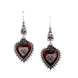 Goth Mysterious Dark Coffin Drop Earrings Jewelry Blood Rose Heart Butterfly Bat Skull Angel Charms Vintage Earrings For Women daiiibabyyy