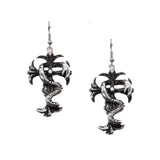 Goth Mysterious Dark Coffin Drop Earrings Jewelry Blood Rose Heart Butterfly Bat Skull Angel Charms Vintage Earrings For Women daiiibabyyy
