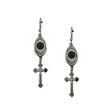 Goth Mysterious Dark Coffin Drop Earrings Jewelry Blood Rose Heart Butterfly Bat Skull Angel Charms Vintage Earrings For Women daiiibabyyy
