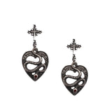 Goth Mysterious Dark Coffin Drop Earrings Jewelry Blood Rose Heart Butterfly Bat Skull Angel Charms Vintage Earrings For Women daiiibabyyy