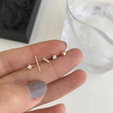 5pcs/set Gold Silver Color Crystal Stud Earring Set For Women Simple Cute Small Earrings 2021 New Fashion Korean brincos Jewelry daiiibabyyy