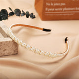 New Simple Full Pearls Women Hairbands Sweet Headband Hair Hoops Holder Ornament Head Band Lady Elegant Fashion Hair Accessories daiiibabyyy