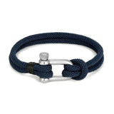 MKENDN Men U shape Survival Bracelet Outdoor Camping Rescue Emergency Rope Bracelet For Women Black Stainless Steel Sport Buckle daiiibabyyy