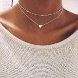 Punk Vintage Chain Necklace Neck Chains for Women Vintage Exaggerated Golden Goth Hoop Metal Necklace Clavicle Jewelry daiiibabyyy