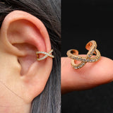 1Pc Helix Cartilage Conch Fake Without Piercing Cuff Earring Earcuff Wrap Rock Earring Cuff No Piercing Women Clip Adjustable daiiibabyyy