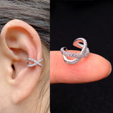 1Pc Helix Cartilage Conch Fake Without Piercing Cuff Earring Earcuff Wrap Rock Earring Cuff No Piercing Women Clip Adjustable daiiibabyyy