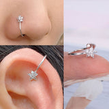 1Pc Helix Cartilage Conch Fake Without Piercing Cuff Earring Earcuff Wrap Rock Earring Cuff No Piercing Women Clip Adjustable daiiibabyyy