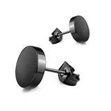 New Popular 1Pair Stainless Steel Ear Stud/Ear Clip Dangle Earrings For Men/Women Punk Black Piercing Fake Earrings Jewelry Gift daiiibabyyy