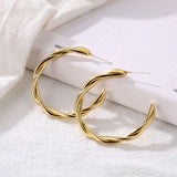 2021 Retro Alloy Metal Round Hoop Earrings for Women Fashion Gold Color Silver Color Bohemian Jewelry Earrings Party Gift daiiibabyyy