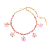 INS Fashion Butterfly anklet Rhinestone Tennis Chain Foot Chain Jewelry for Women Summer Beach Anklet Butterfly Barefoot Chain daiiibabyyy