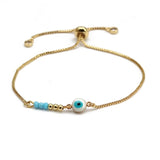 Turkish Lucky Evil Eye Bracelets Blue Evil Eye Bead Bracelet Men Women Handmade Lucky Jewelry Charm Bracelet Female daiiibabyyy