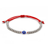 Turkish Lucky Evil Eye Bracelets Blue Evil Eye Bead Bracelet Men Women Handmade Lucky Jewelry Charm Bracelet Female daiiibabyyy