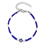 Turkish Lucky Evil Eye Bracelets Blue Evil Eye Bead Bracelet Men Women Handmade Lucky Jewelry Charm Bracelet Female daiiibabyyy