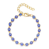 Turkish Lucky Evil Eye Bracelets Blue Evil Eye Bead Bracelet Men Women Handmade Lucky Jewelry Charm Bracelet Female daiiibabyyy