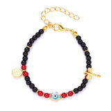 Turkish Lucky Evil Eye Bracelets Blue Evil Eye Bead Bracelet Men Women Handmade Lucky Jewelry Charm Bracelet Female daiiibabyyy
