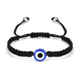 Turkish Lucky Evil Eye Bracelets Blue Evil Eye Bead Bracelet Men Women Handmade Lucky Jewelry Charm Bracelet Female daiiibabyyy