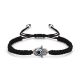 Turkish Lucky Evil Eye Bracelets Blue Evil Eye Bead Bracelet Men Women Handmade Lucky Jewelry Charm Bracelet Female daiiibabyyy