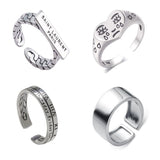 Vintage Ring Crying Heart Rings for Women Classic Irregular Trendy Rings New Korean Personality Jewelry Simple Temperament Gifts daiiibabyyy