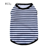 Summer Striped Dog Shirt Cotton Casual Pet Vest Comfortable  Dog Costume Puppy T-Shirt Breathable Dog Clothes daiiibabyyy